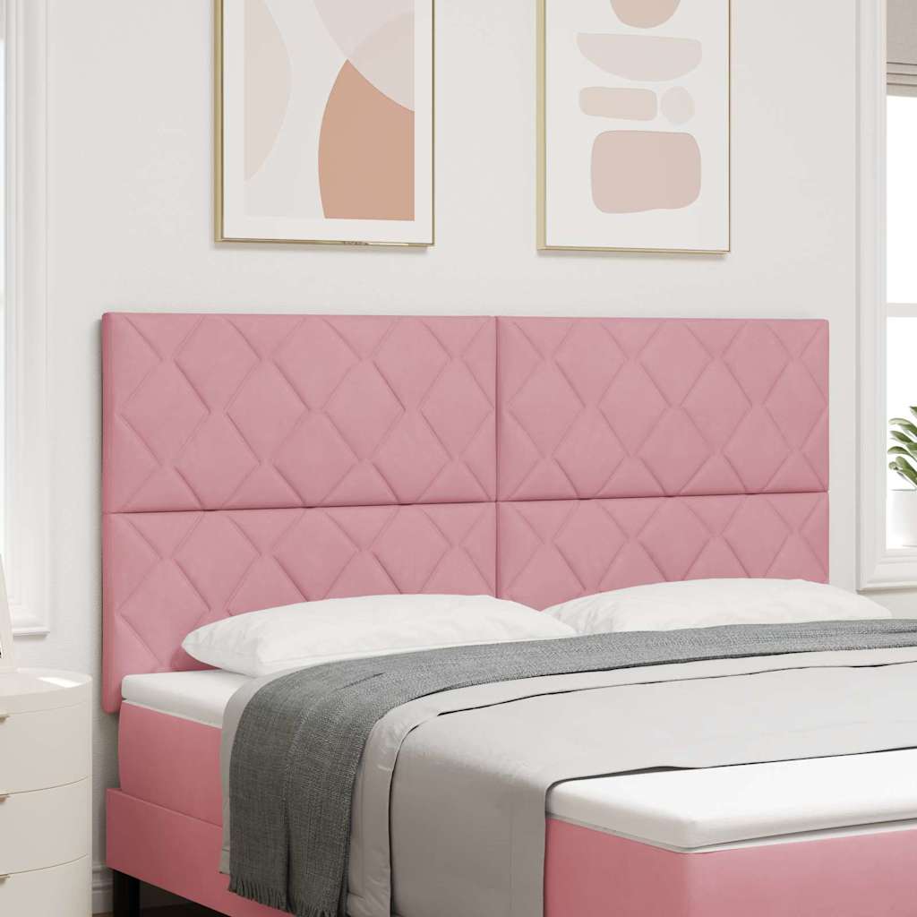 LED Hoofdbord Roze 180 cm Fluweel