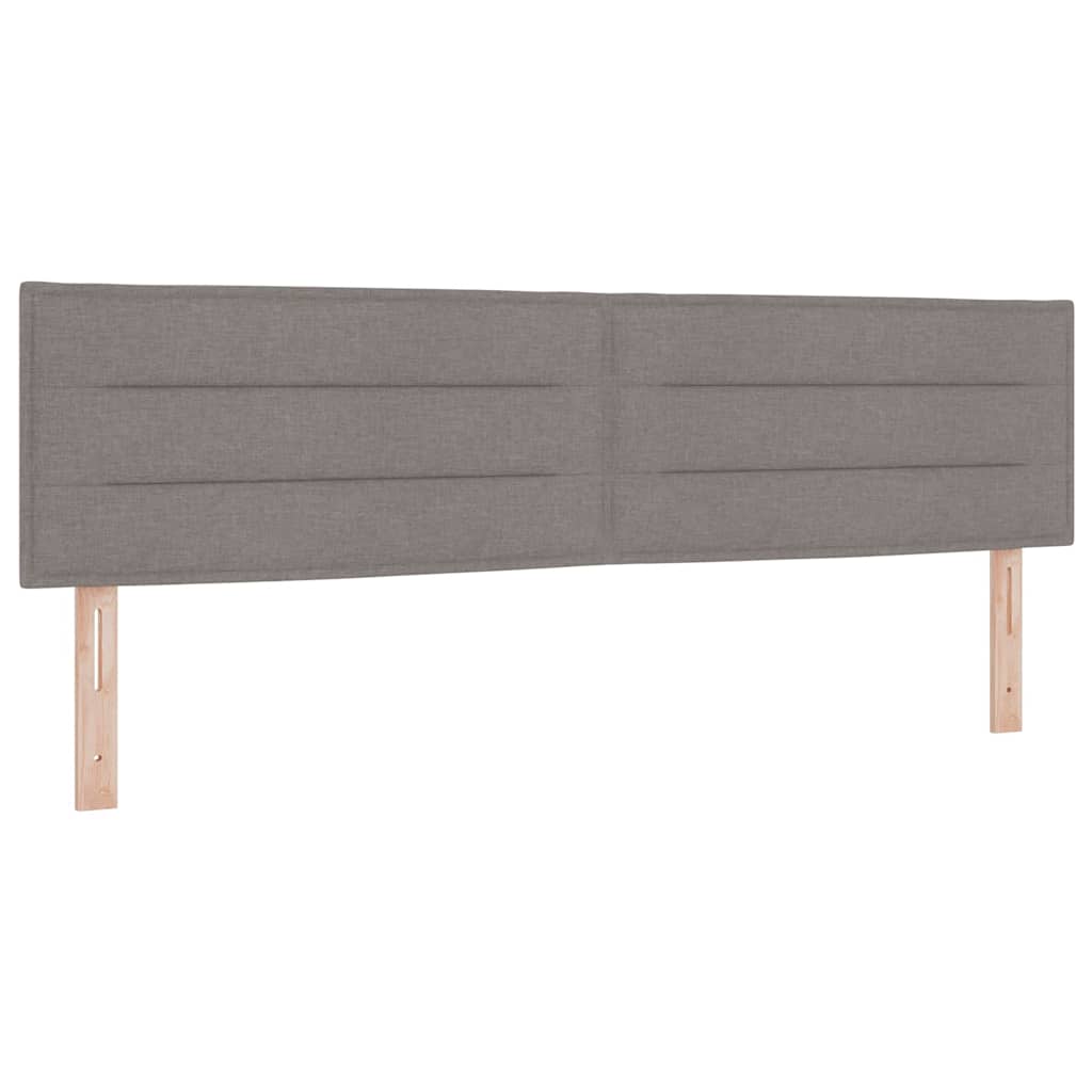 Boxspringbed met hoofdeinde Taupe 180 x 200 cm Stof – afbeelding 6