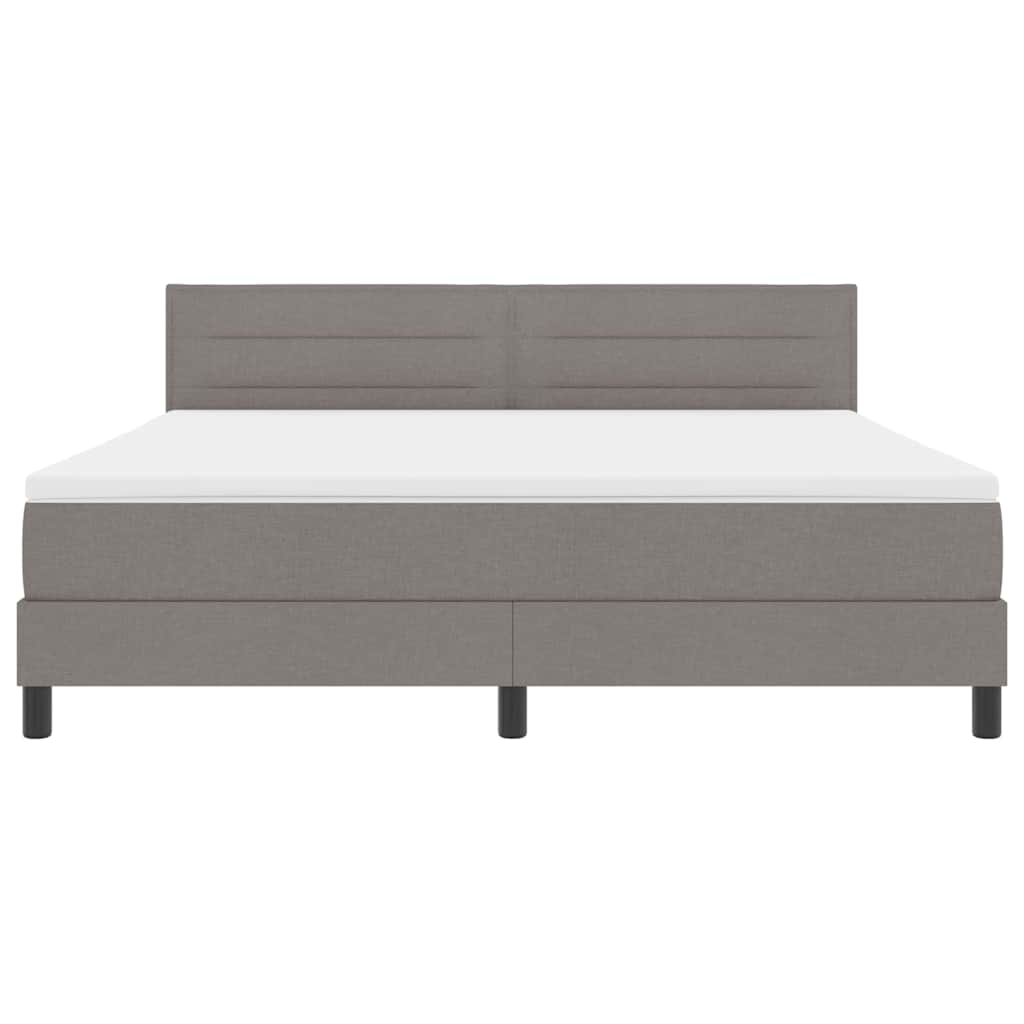 Boxspringbed met hoofdeinde Taupe 180 x 200 cm Stof – afbeelding 7