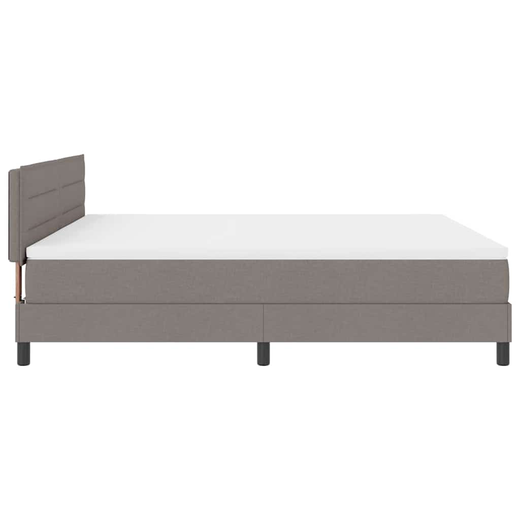 Boxspringbed met hoofdeinde Taupe 180 x 200 cm Stof – afbeelding 8