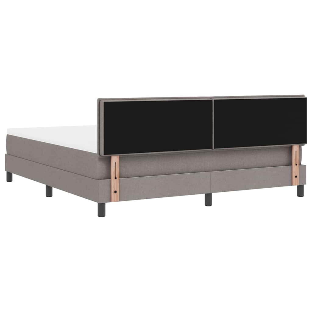 Boxspringbed met hoofdeinde Taupe 180 x 200 cm Stof – afbeelding 9