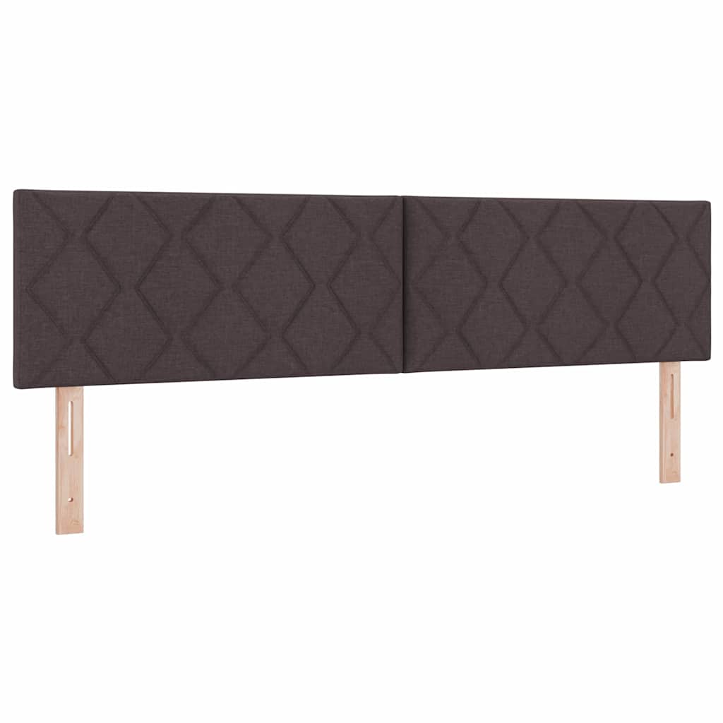 Boxspringbed met kussen Donkerbruin 180 x 200 cm Stof – afbeelding 6