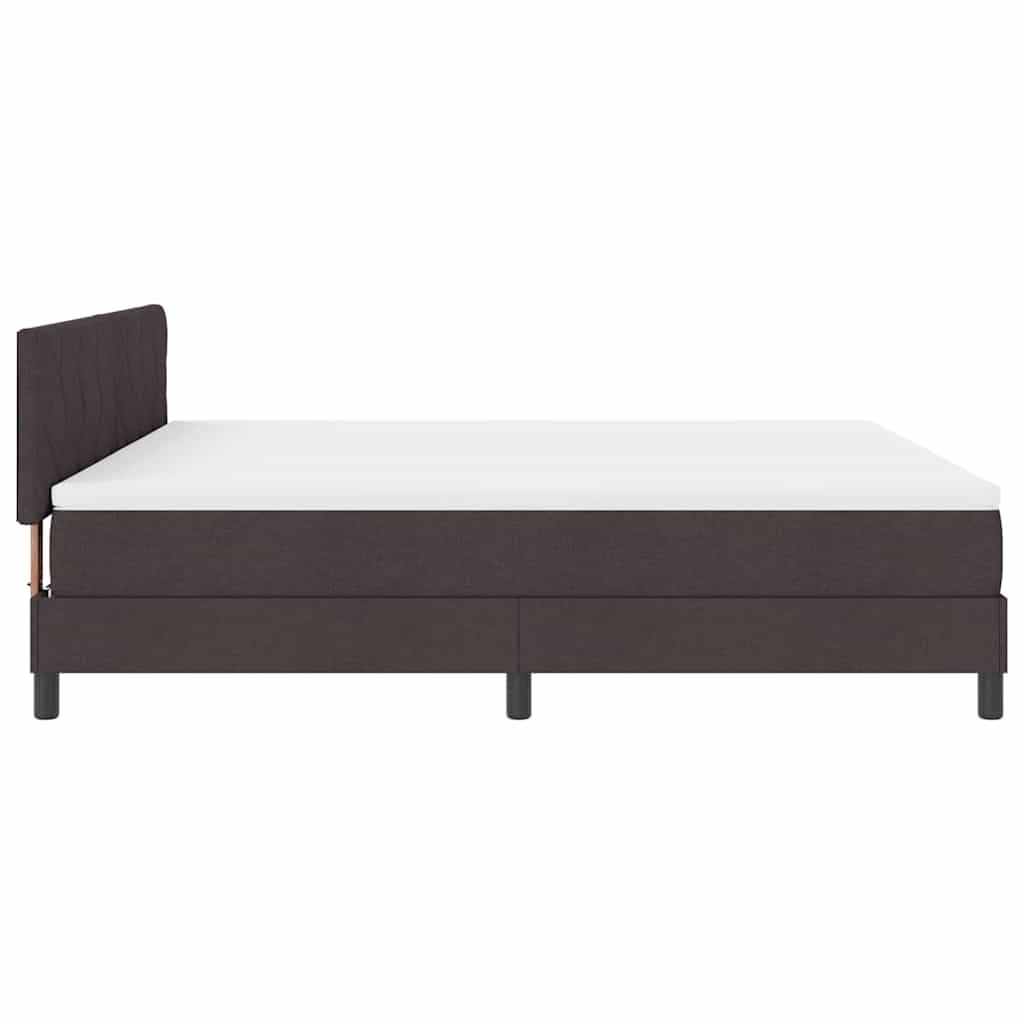 Boxspringbed met kussen Donkerbruin 180 x 200 cm Stof – afbeelding 8