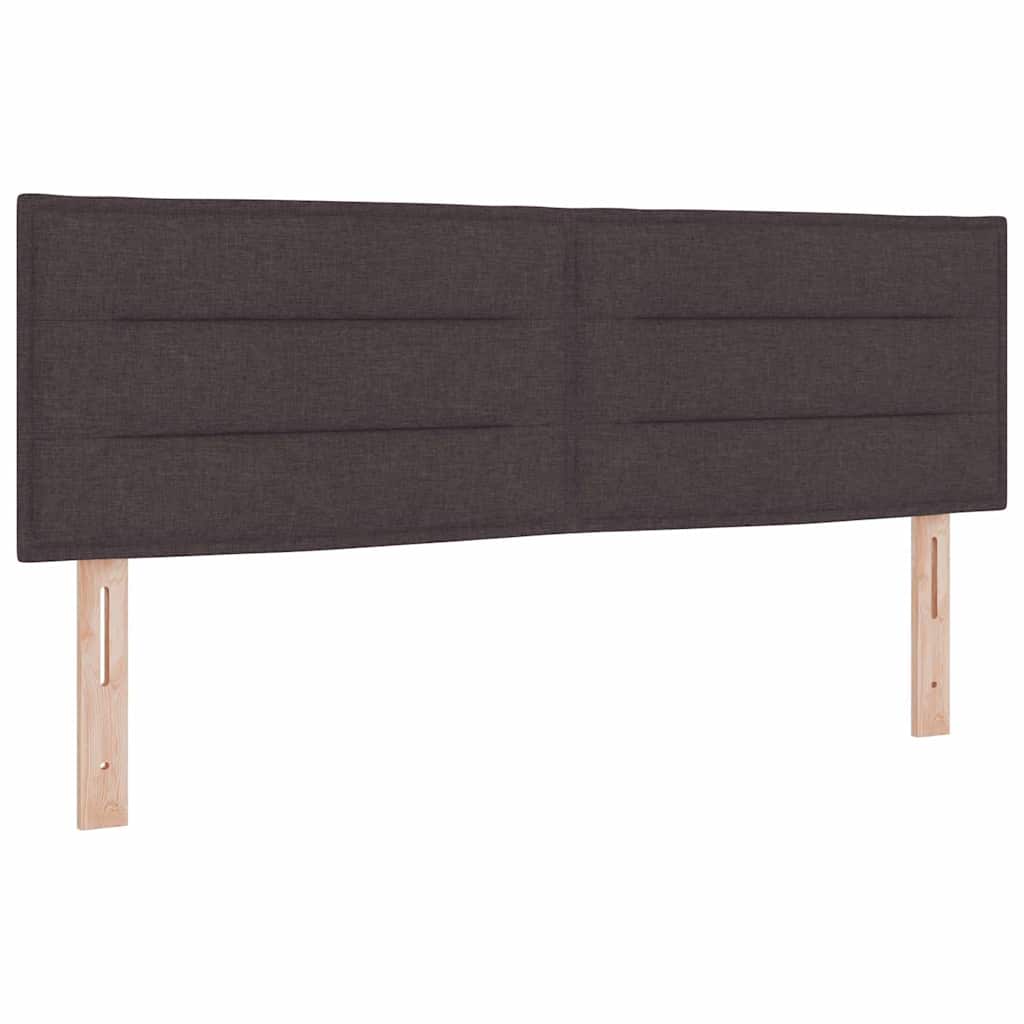 Boxspringbed met kussen Donkerbruin 140 x 200 cm Stof – afbeelding 6