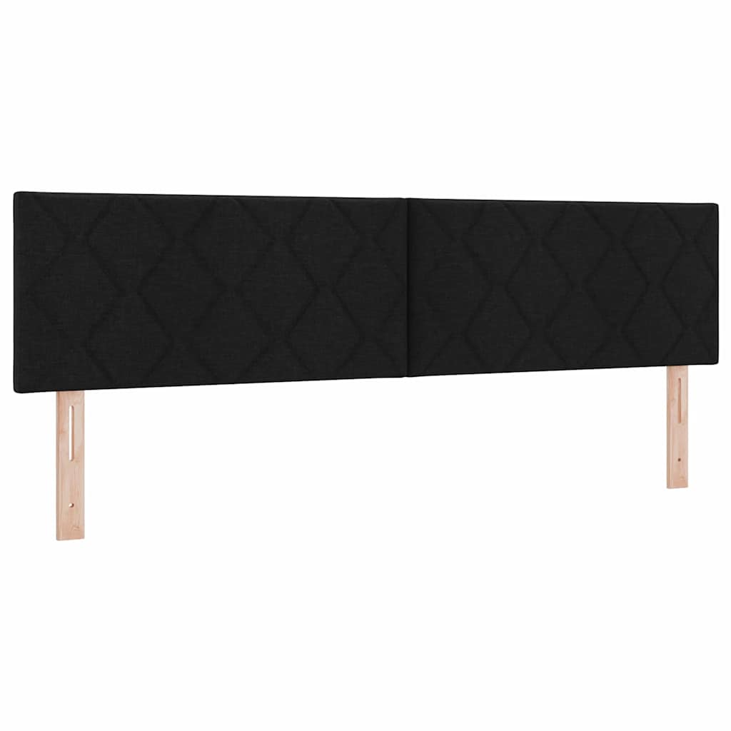Boxspringbed met kussen met hoofdeinde Zwart 180 x 200 cm Stof – afbeelding 6