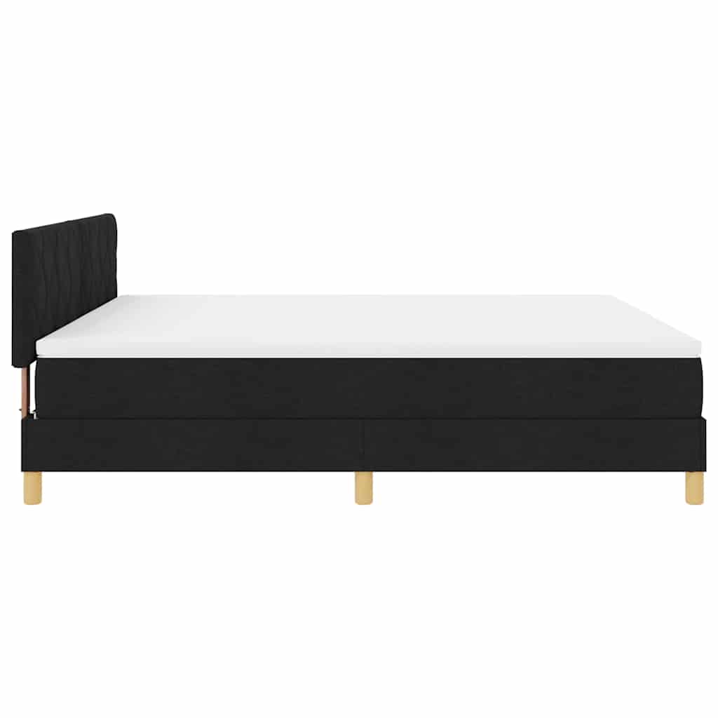 Boxspringbed met kussen met hoofdeinde Zwart 180 x 200 cm Stof – afbeelding 8