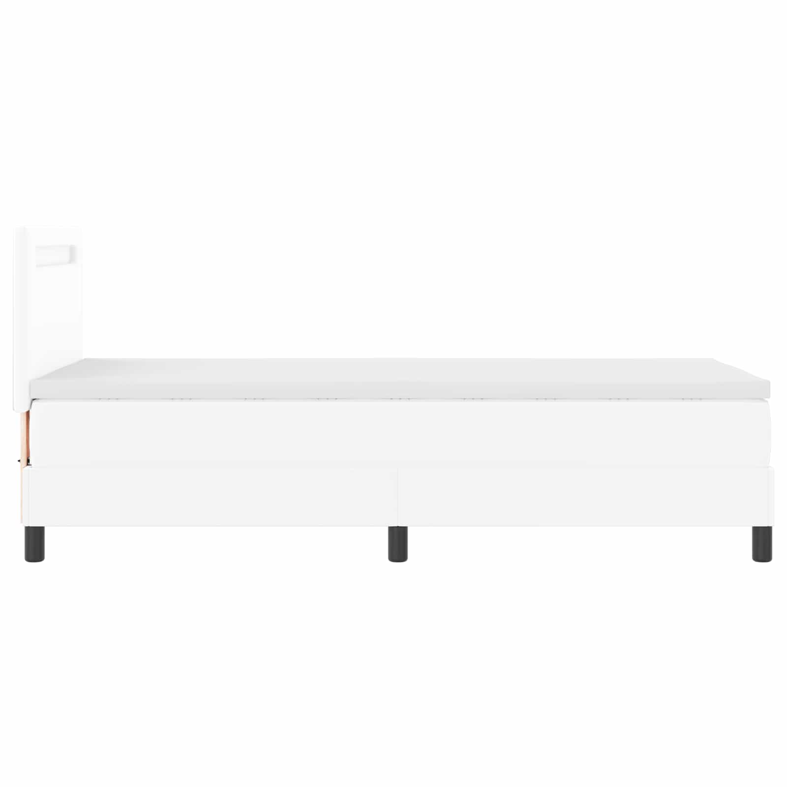 Boxspringbed met matras Wit 100 x 200 cm Kunstleer – afbeelding 9