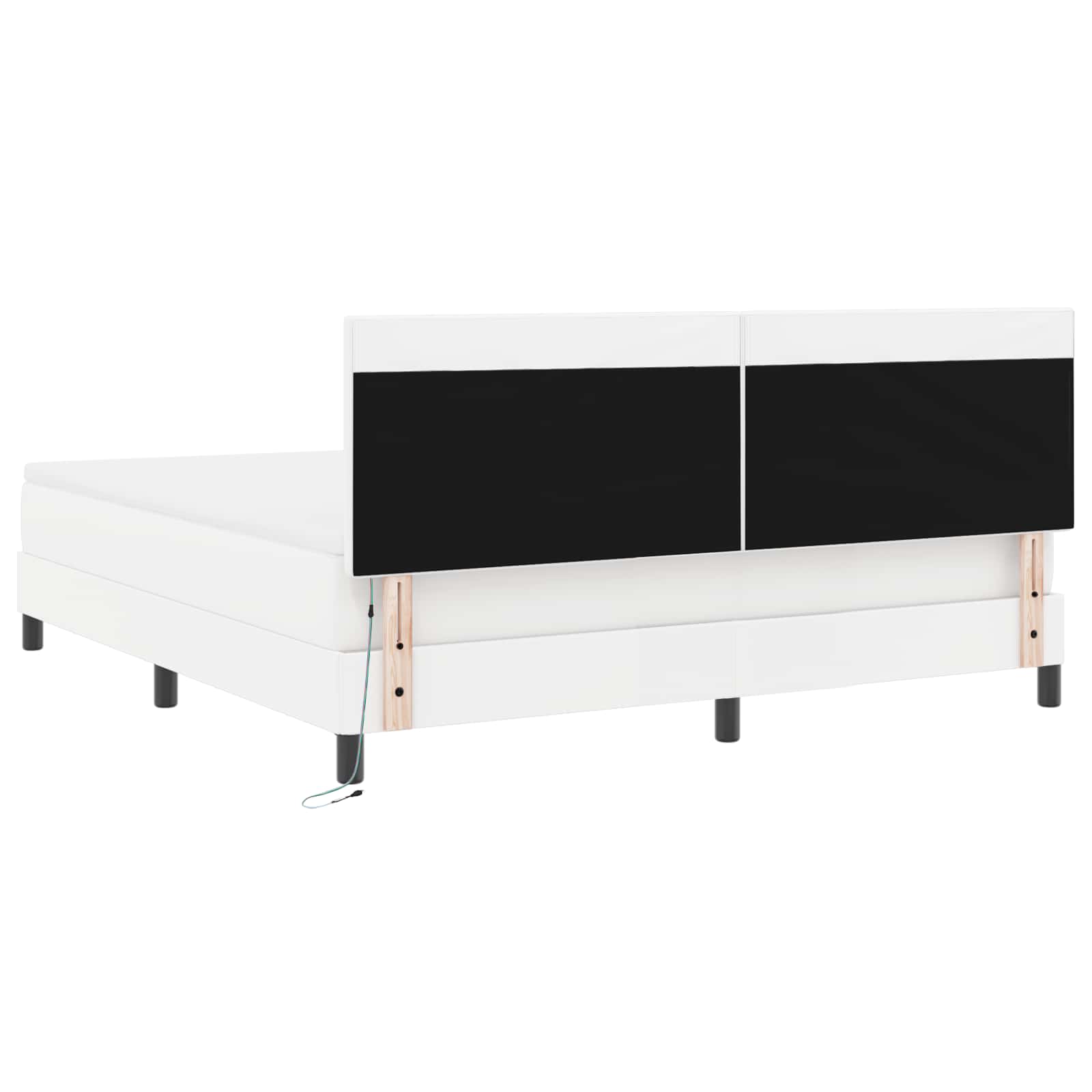 Boxspringbed met matras Wit 180 x 200 cm Kunstleer – afbeelding 10