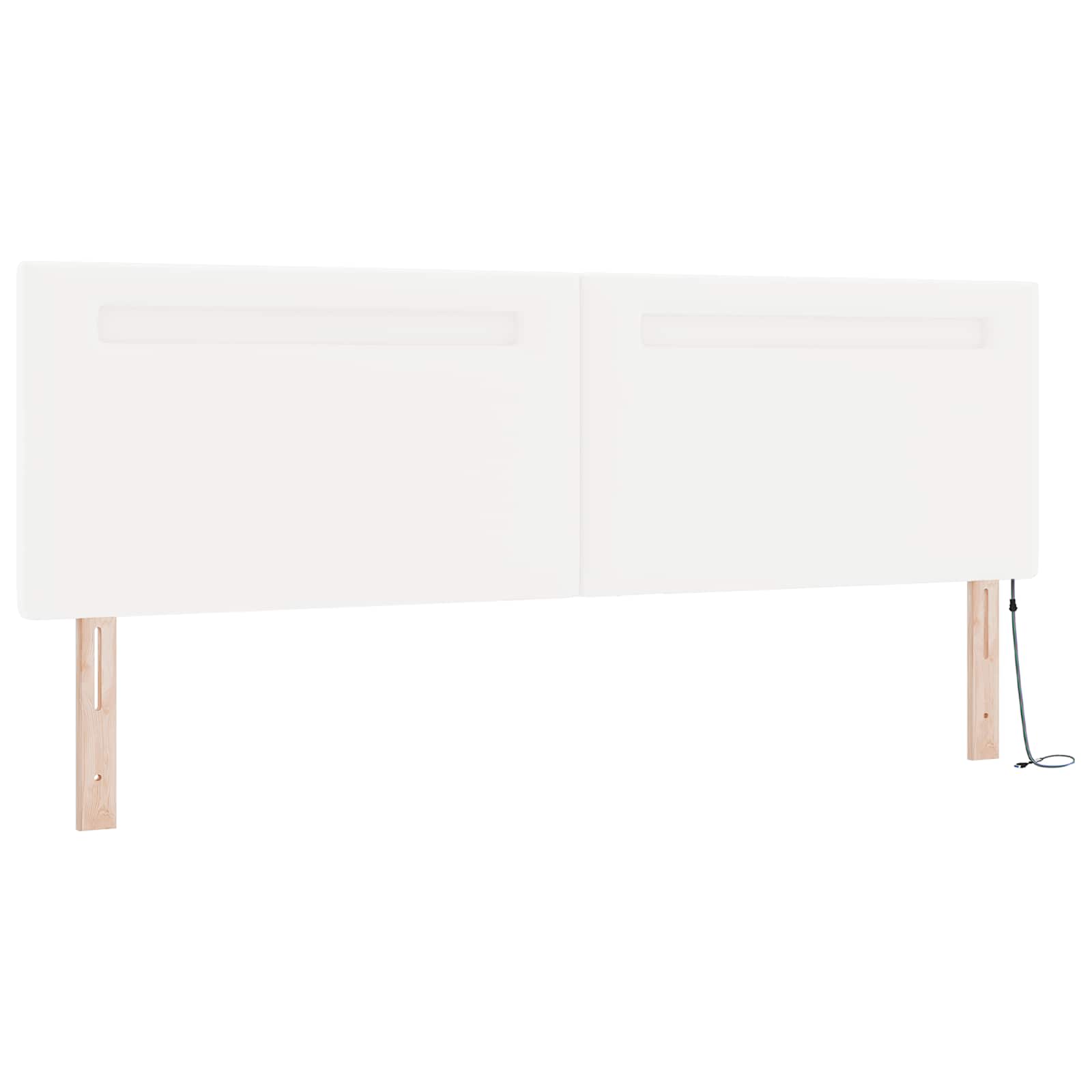 Boxspringbed met matras Wit 180 x 200 cm Kunstleer – afbeelding 7