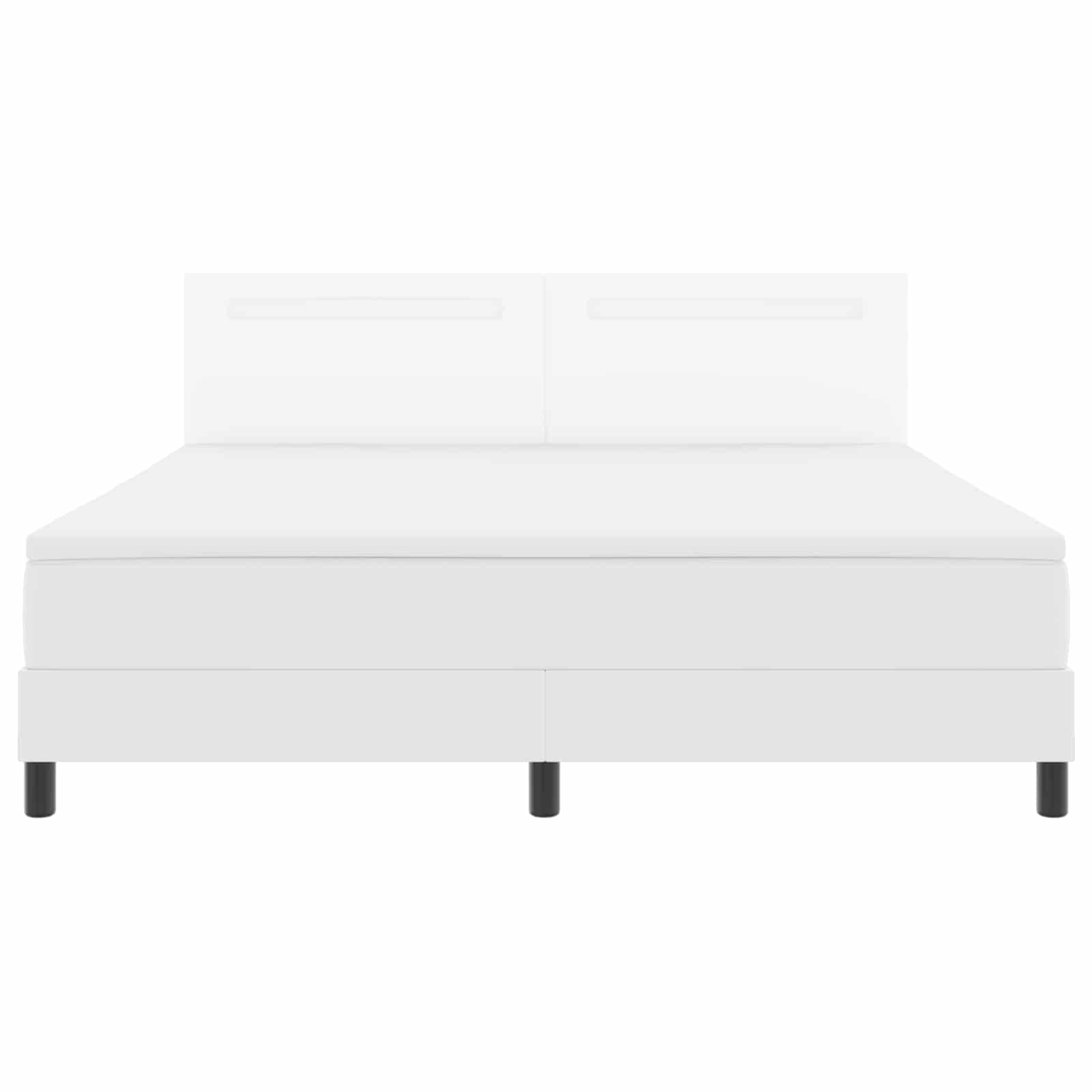 Boxspringbed met matras Wit 180 x 200 cm Kunstleer – afbeelding 8