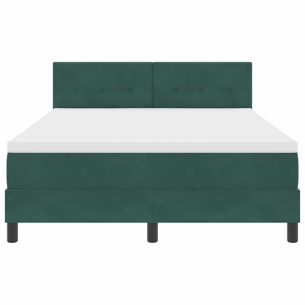 Boxspringbed met matras Donkergroen 160 x 200 cm Fluweel – afbeelding 7