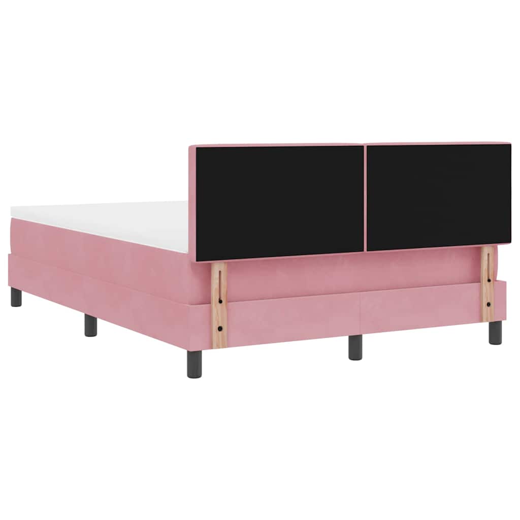 Boxspringbed met matras Roze 160 x 200 cm Fluweel – afbeelding 9