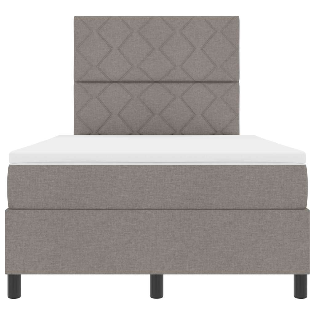 Boxspringbed met hoofdeinde Taupe 120 x 200 cm Stof – afbeelding 7