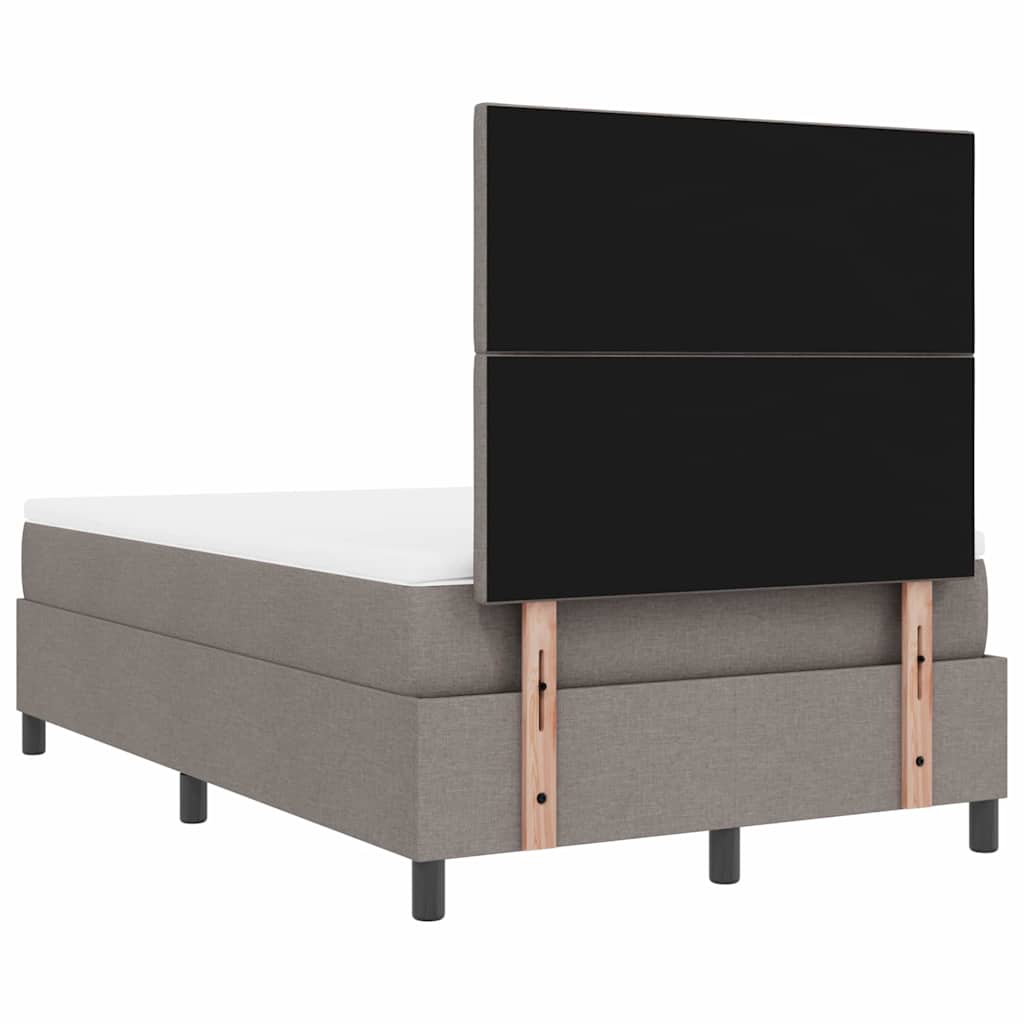 Boxspringbed met hoofdeinde Taupe 120 x 200 cm Stof – afbeelding 9