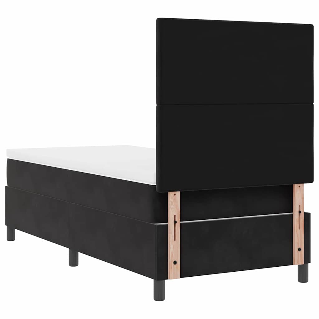 Boxspringbed met matras Zwart 80 x 200 cm Fluweel – afbeelding 9