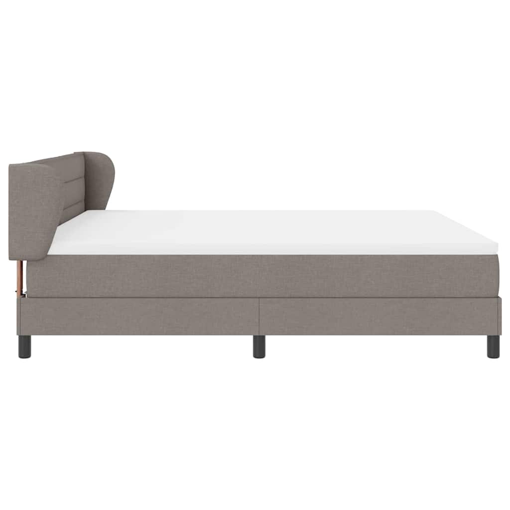 Boxspringbed met matras met hoofdeinde Taupe 180 x 200 cm Stof – afbeelding 8