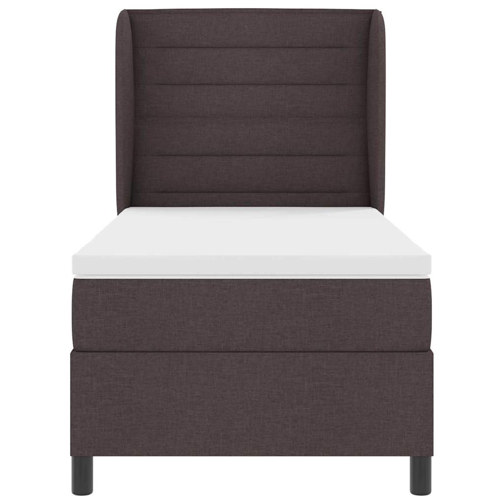 Boxspring bed met matras Donkerbruin 90 x 200 cm Stof – afbeelding 7