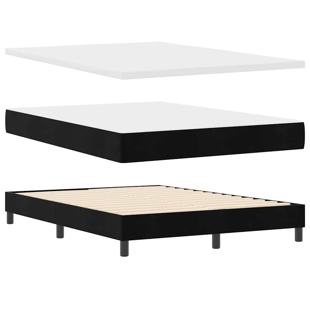 Boxspringbed met hoofdeinde Zwart 200 x 160 cm Fluweel – afbeelding 4