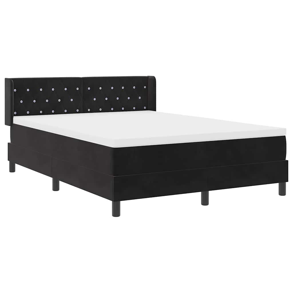 Boxspringbed met hoofdeinde Zwart 200 x 160 cm Fluweel – afbeelding 6