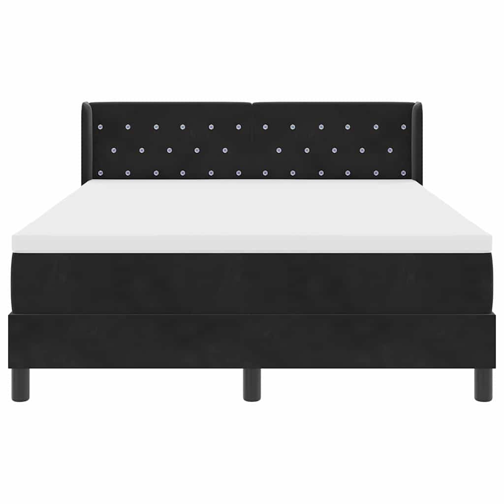 Boxspringbed met hoofdeinde Zwart 200 x 160 cm Fluweel – afbeelding 7