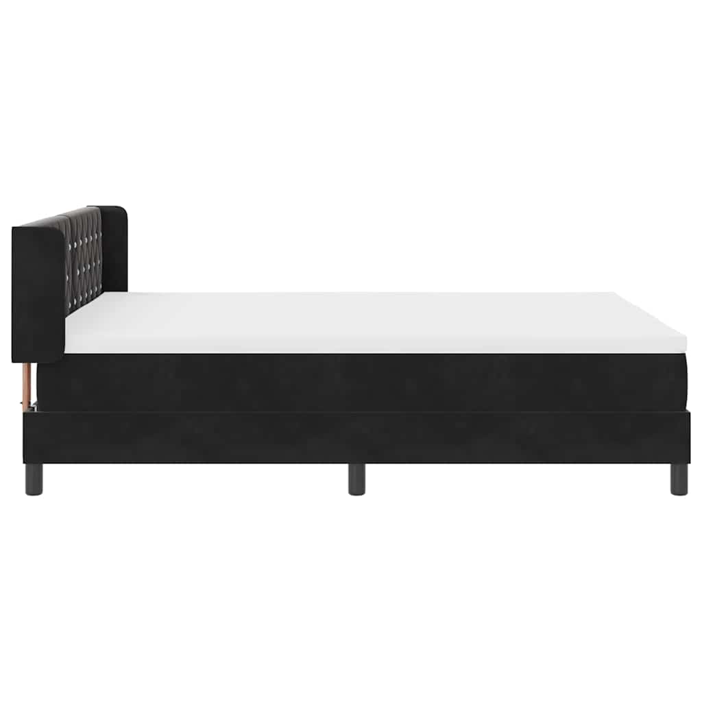Boxspringbed met hoofdeinde Zwart 200 x 160 cm Fluweel – afbeelding 8