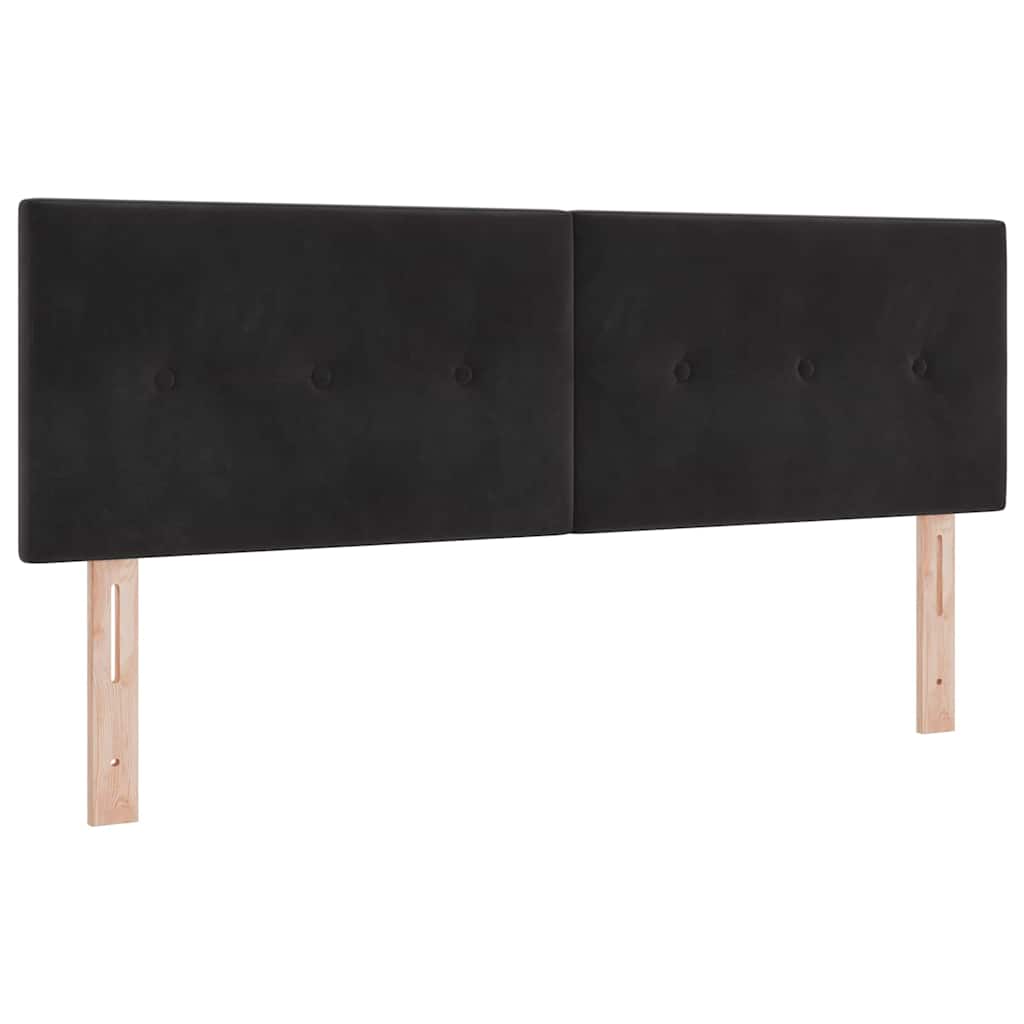 Boxspringbed met hoofdeinde Zwart 200 x 160 cm Fluweel – afbeelding 5