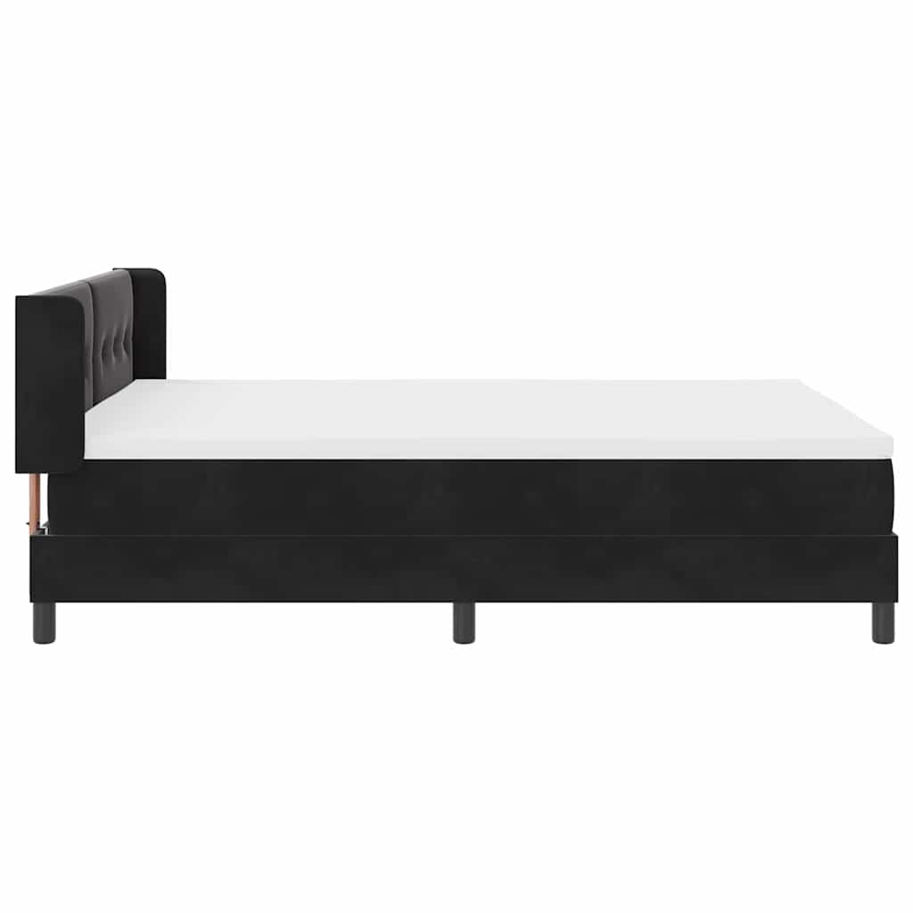 Boxspringbed met hoofdeinde Zwart 200 x 160 cm Fluweel – afbeelding 8