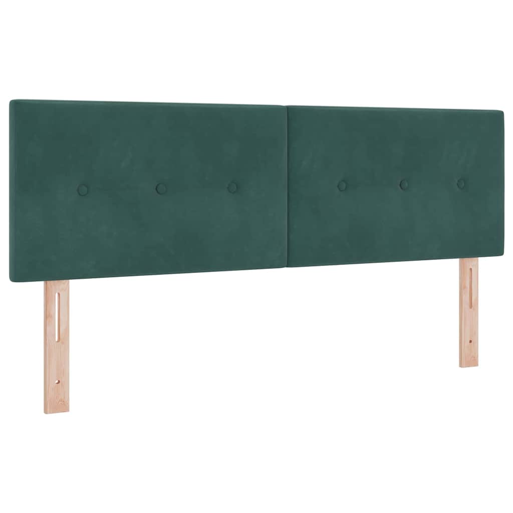 Boxspringbed met hoofdeinde Donkergroen 200 x 160 cm Fluweel – afbeelding 5