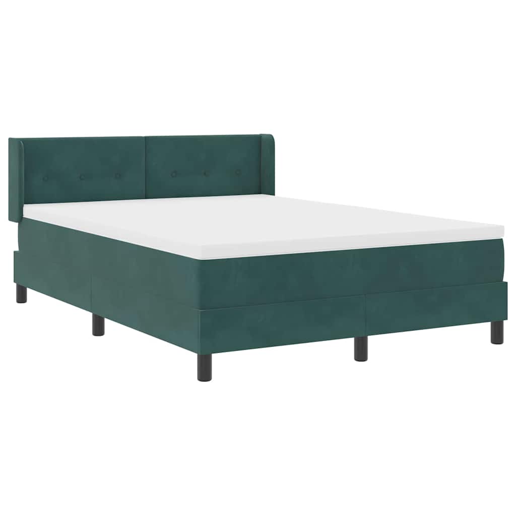 Boxspringbed met hoofdeinde Donkergroen 200 x 160 cm Fluweel – afbeelding 6