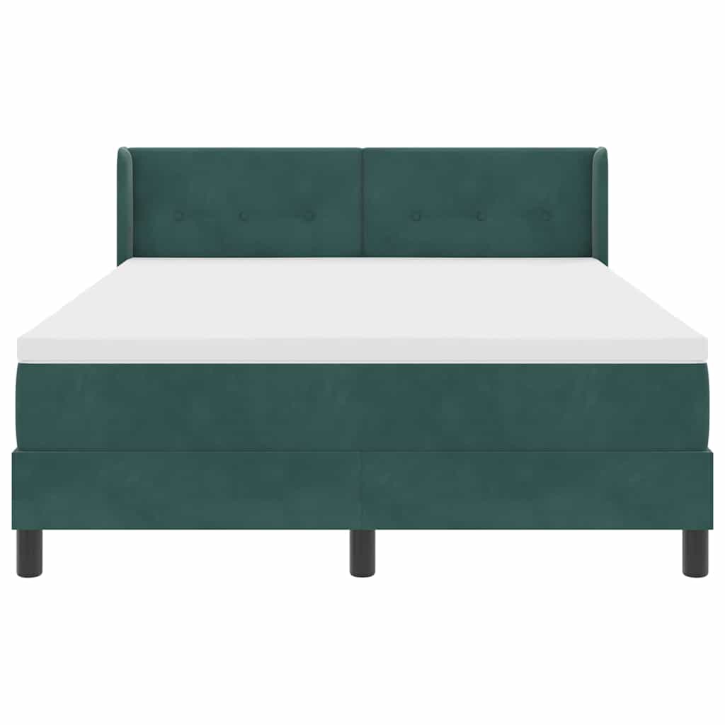 Boxspringbed met hoofdeinde Donkergroen 200 x 160 cm Fluweel – afbeelding 7
