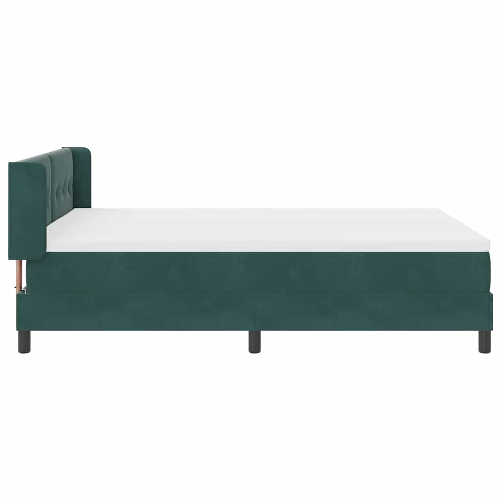 Boxspringbed met hoofdeinde Donkergroen 200 x 160 cm Fluweel – afbeelding 8