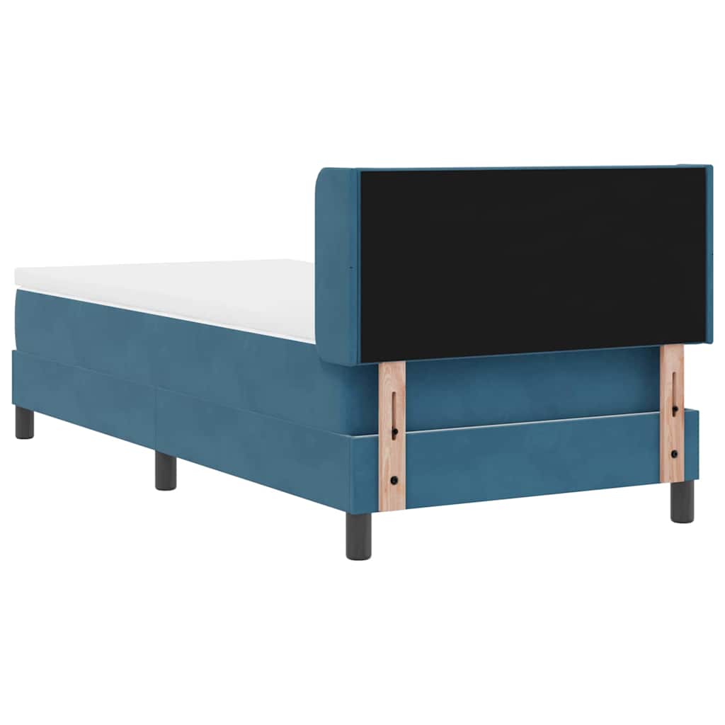 Boxspringbed met hoofdeinde Donkerblauw 200 x 90 cm Fluweel – afbeelding 8