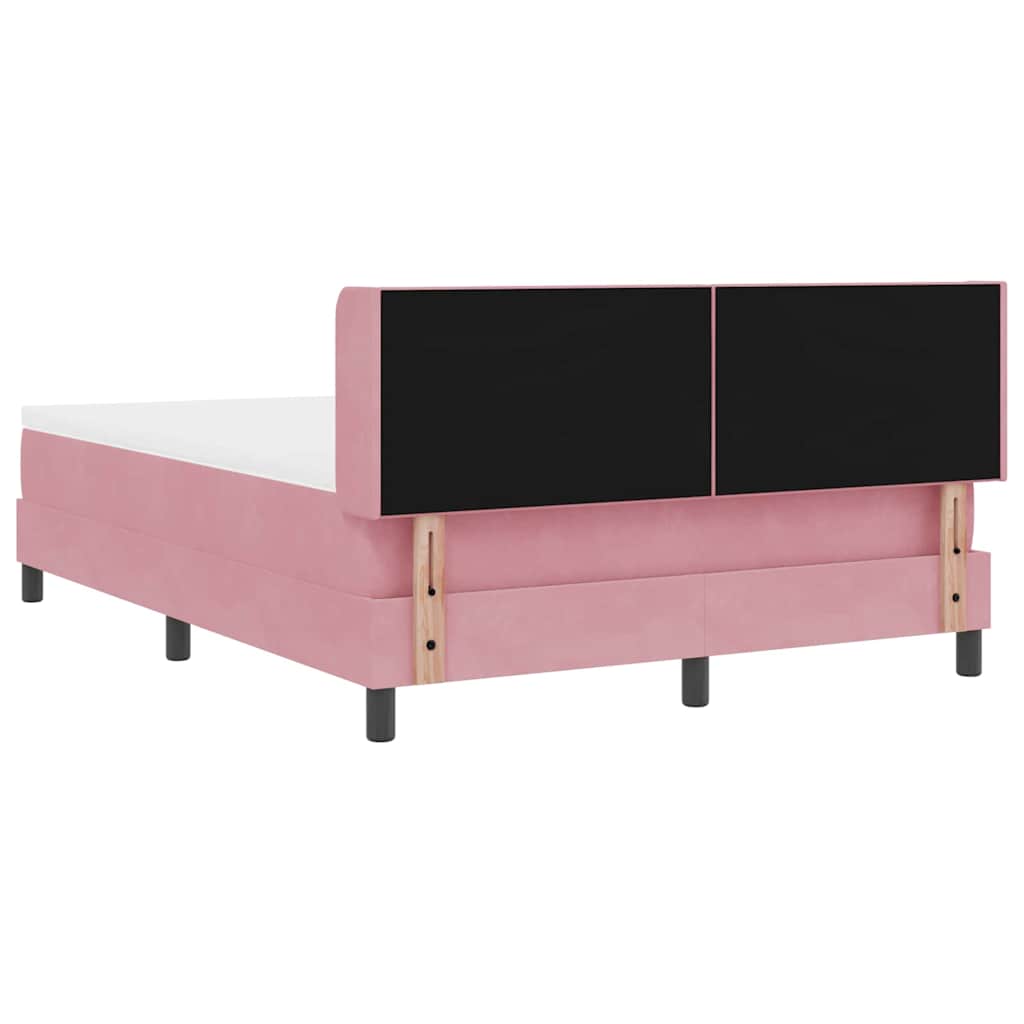 Boxspringbed met hoofdeinde Roze 200 x 160 cm Fluweel – afbeelding 9
