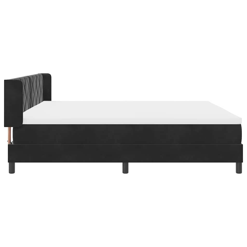 Boxspringbed met hoofdeinde Zwart 200 x 200 cm Fluweel – afbeelding 7