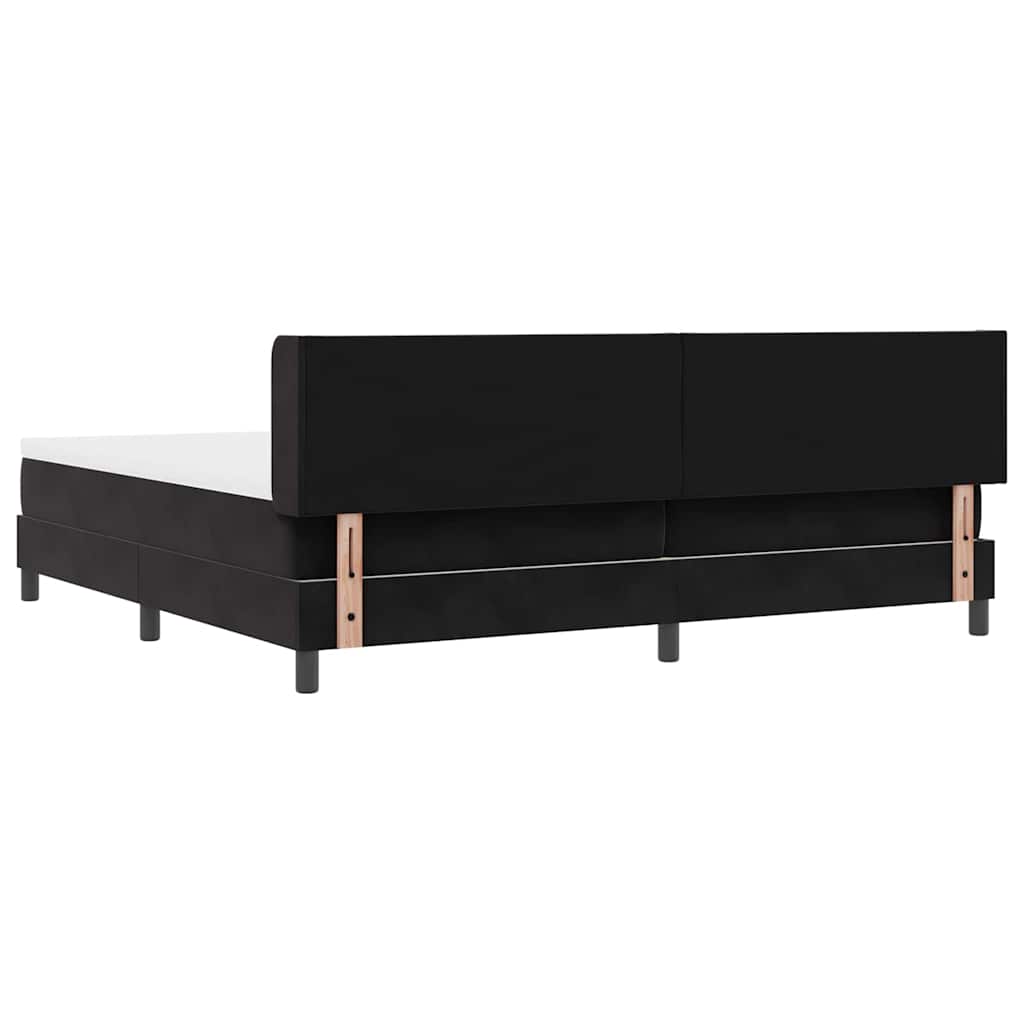 Boxspringbed met hoofdeinde Zwart 200 x 200 cm Fluweel – afbeelding 8