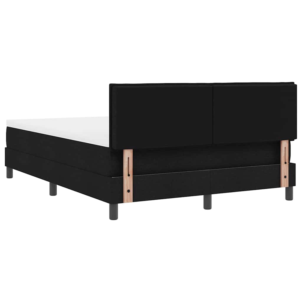 Boxspring bed met matras met LED Zwart 140 x 200 cm Stof – afbeelding 10