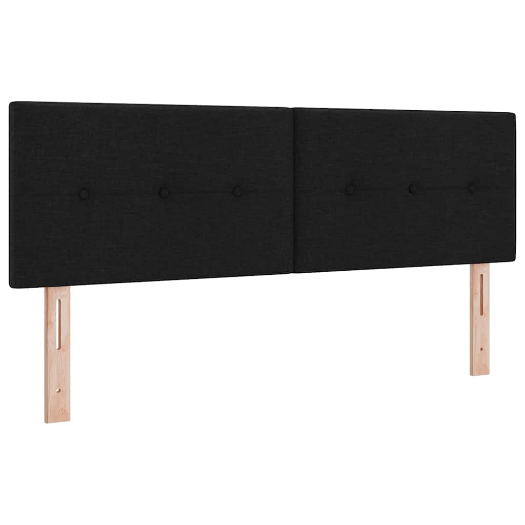Boxspring bed met matras met LED Zwart 140 x 200 cm Stof – afbeelding 7