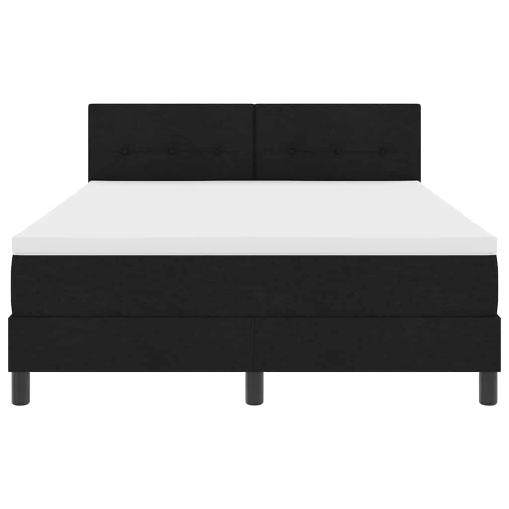 Boxspring bed met matras met LED Zwart 140 x 200 cm Stof – afbeelding 8