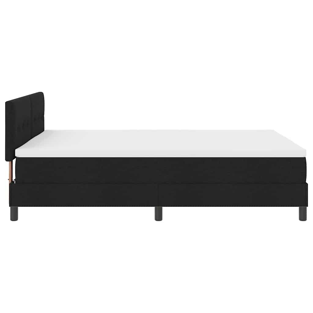 Boxspring bed met matras met LED Zwart 140 x 200 cm Stof – afbeelding 9