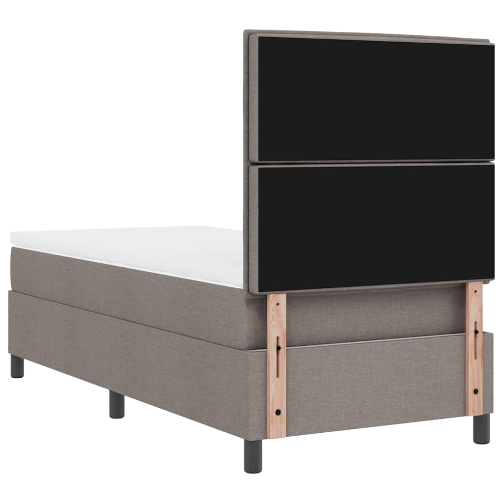 Boxspring bed met matras met LED Taupe 90 x 200 cm Stof – afbeelding 10
