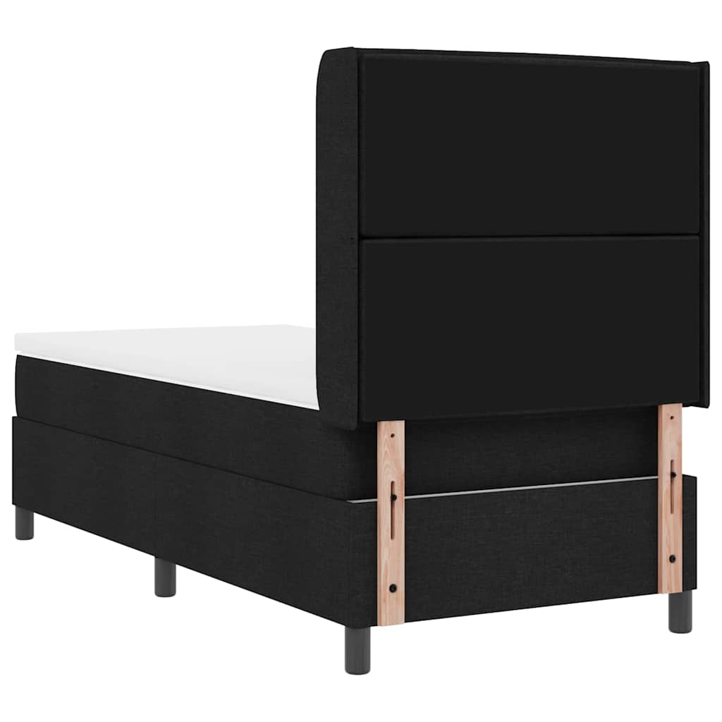 LED Box Spring Bed met matras Zwart 100 x 200 cm Stof – afbeelding 10