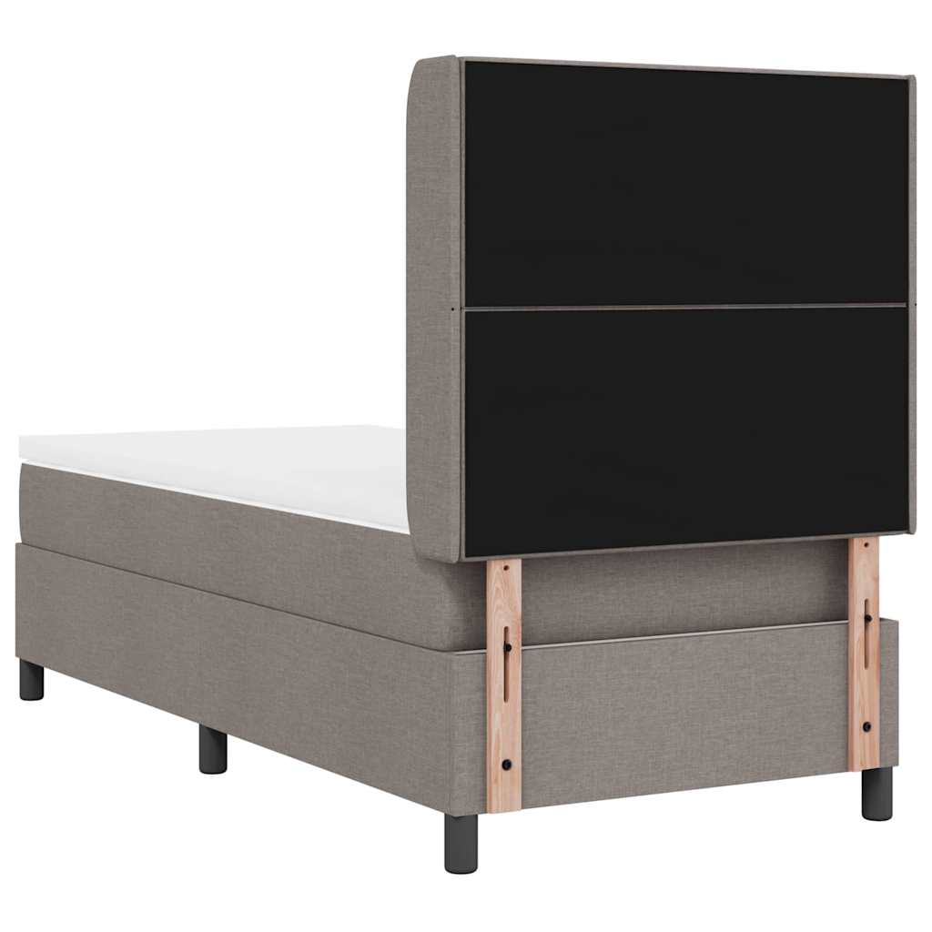 LED Box Spring Bed met matras Taupe 80 x 200 cm Stof – afbeelding 10