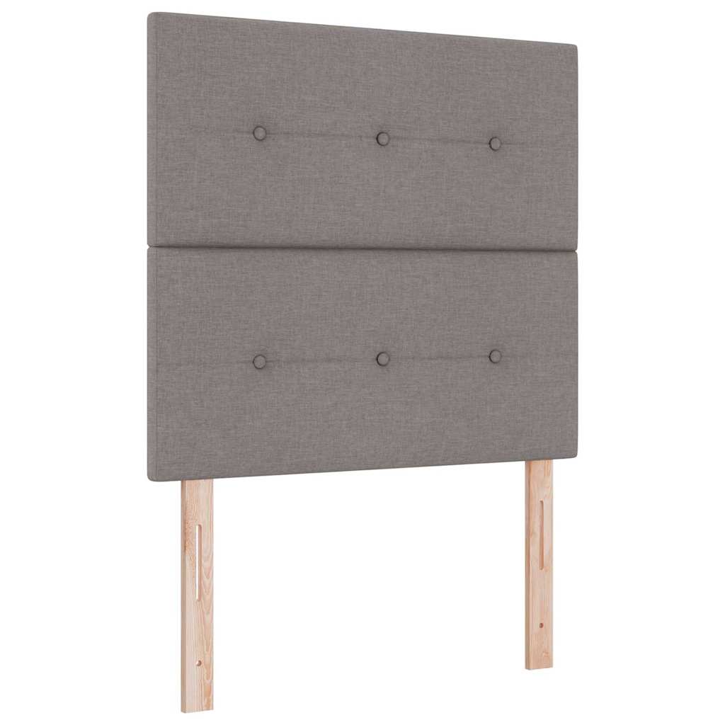 LED Box Spring Bed met matras Taupe 80 x 200 cm Stof – afbeelding 7