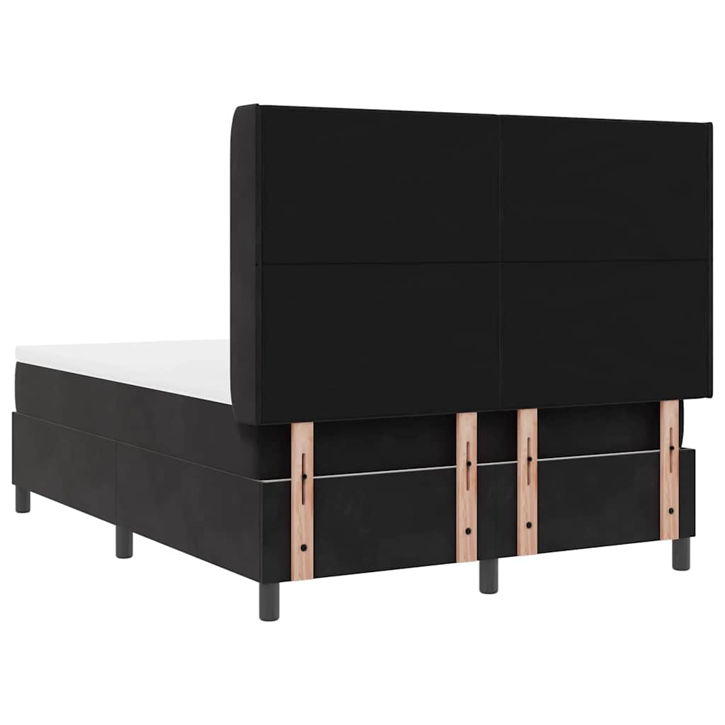 Boxspringbed met hoofdeinde Zwart 160 x 200 cm Fluweel – afbeelding 10