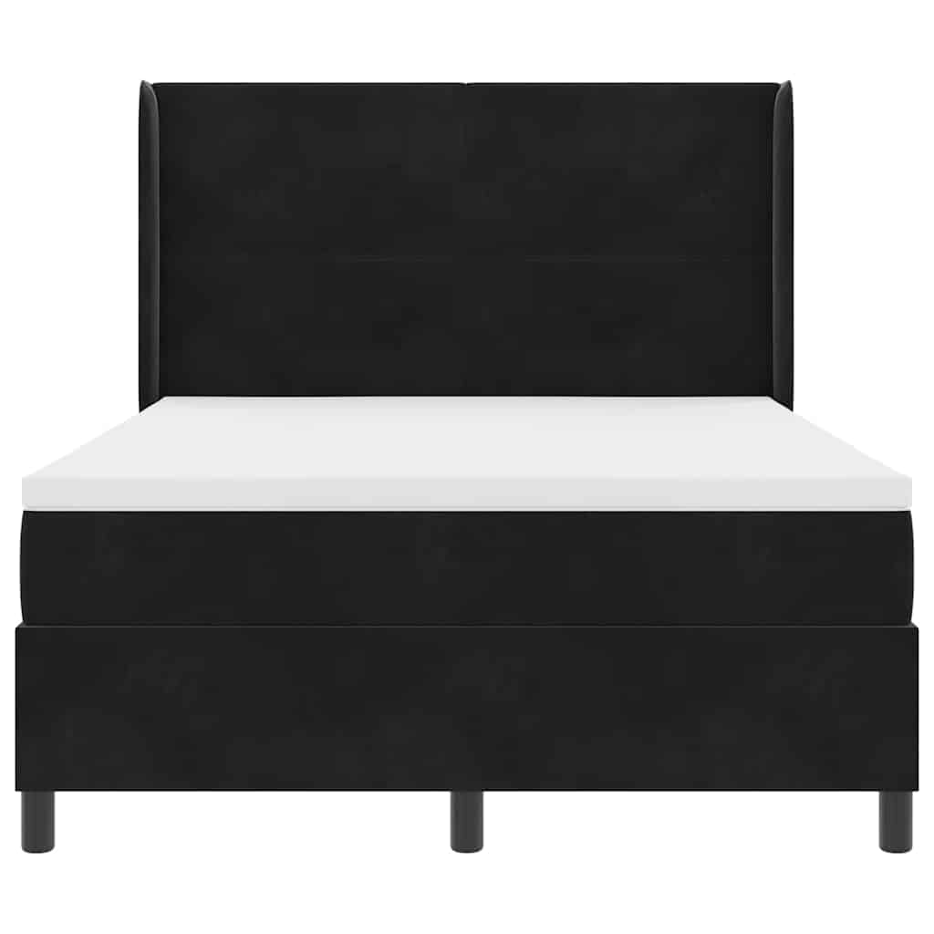 Boxspringbed met hoofdeinde Zwart 160 x 200 cm Fluweel – afbeelding 8