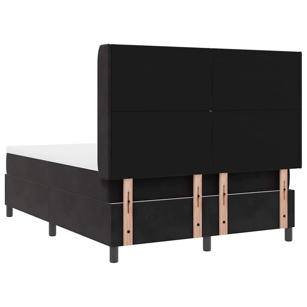Boxspringbed met hoofdeinde Zwart 140 x 190 cm Fluweel – afbeelding 10