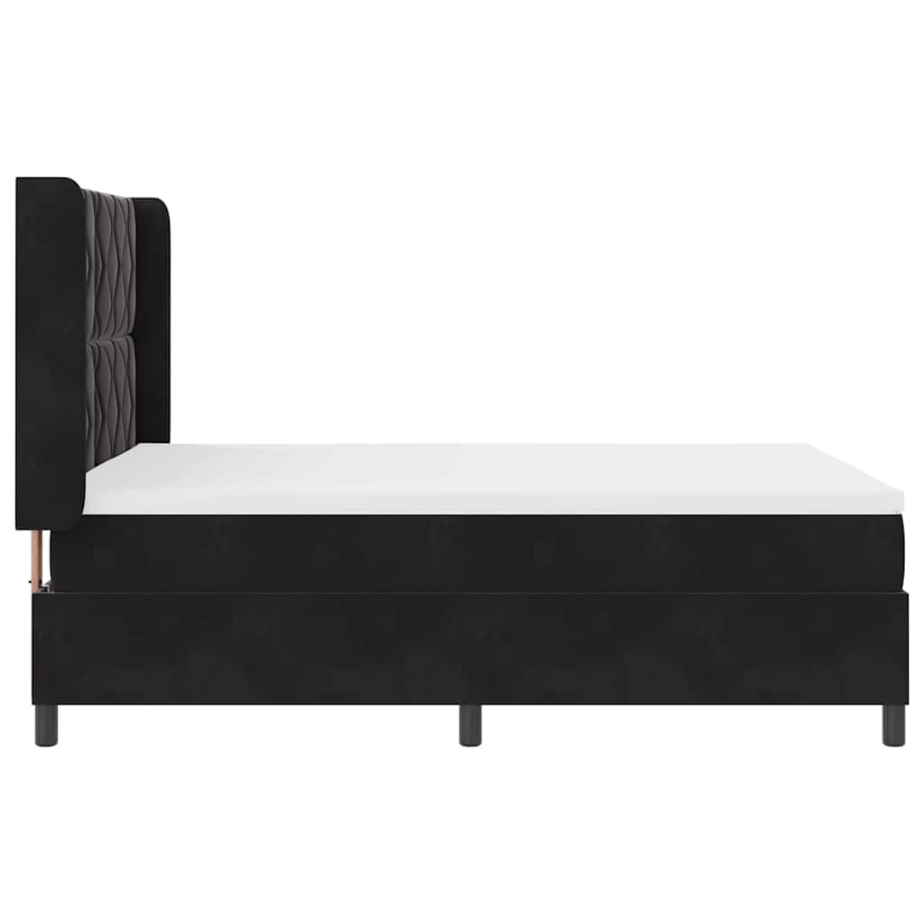Boxspringbed met hoofdeinde Zwart 140 x 200 cm Fluweel – afbeelding 9