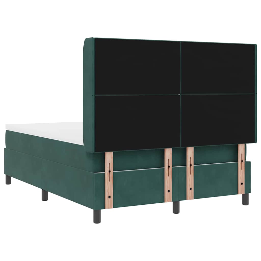 Boxspringbed met hoofdeinde Donkergroen 140 x 200 cm Fluweel – afbeelding 10