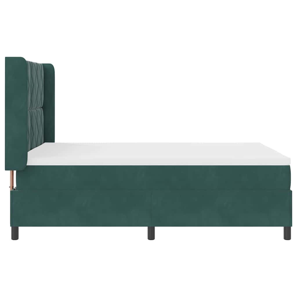 Boxspringbed met hoofdeinde Donkergroen 140 x 200 cm Fluweel – afbeelding 9