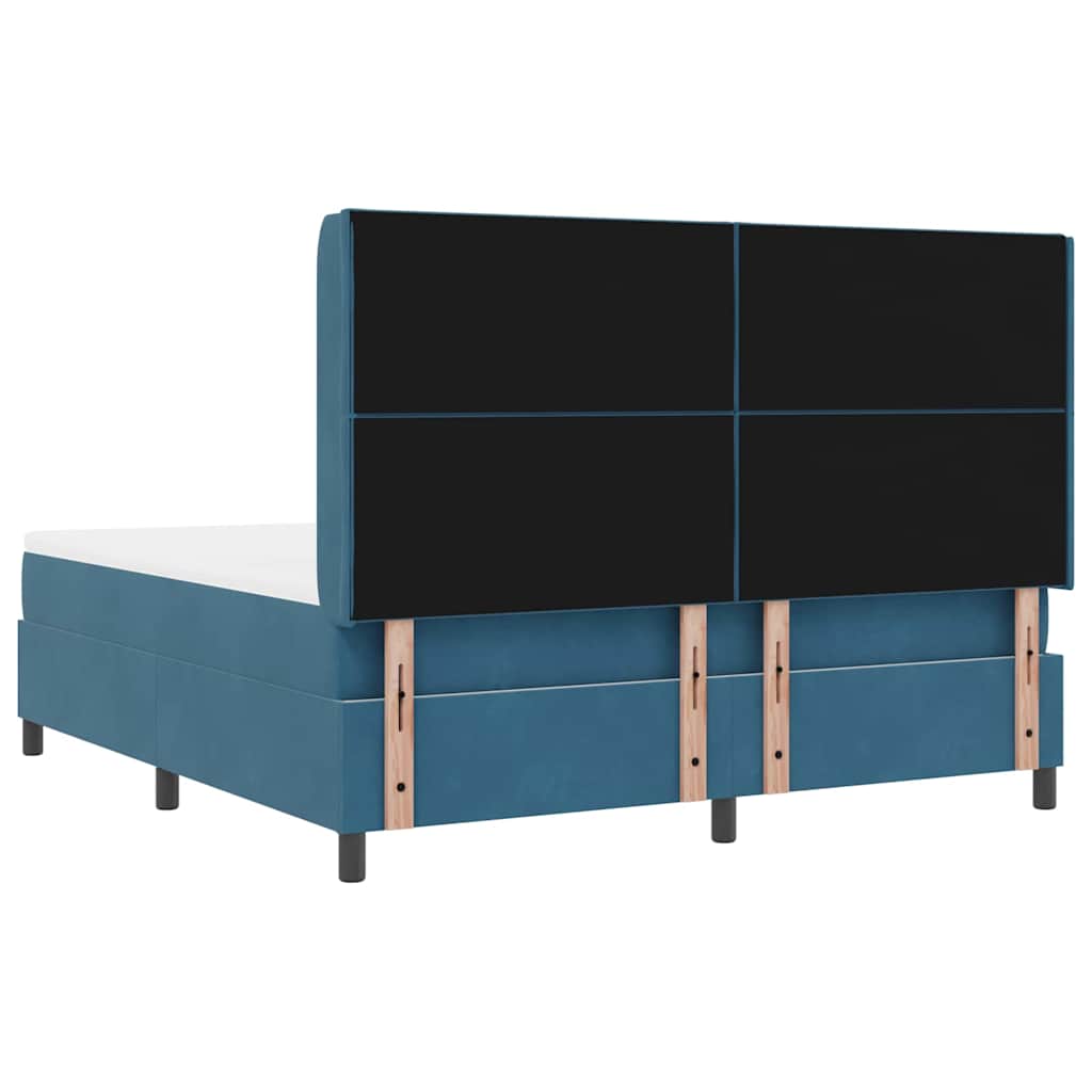 Boxspringbed met hoofdeinde Blauw 180 x 200 cm Fluweel – afbeelding 10